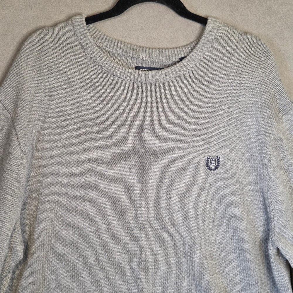 Chaps  Crewneck Chunky Sweater Men's XXL Classic Preppy Old Money Coastal Cozy - Picture 3 of 13